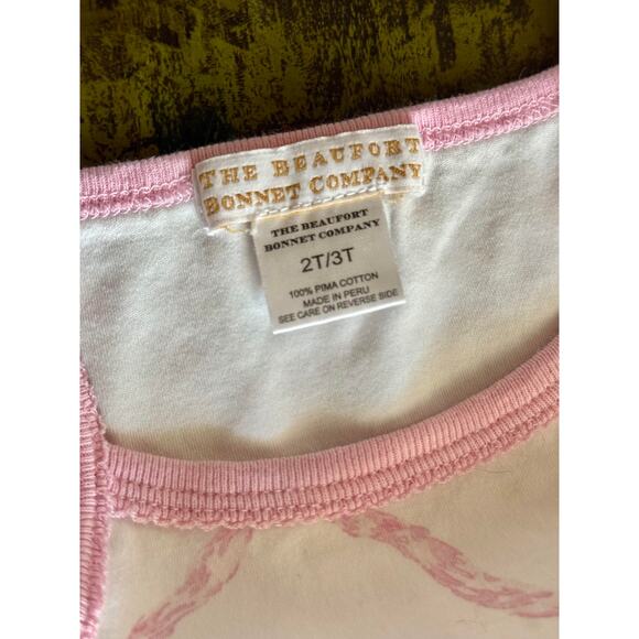 The Beaufort Bonnet Company TBBC, 2T Bow Tank & Denim Shorts – Toddler Set - Picture 3 of 4